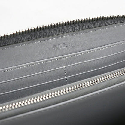 中古 ディオール 長財布ラウンドファスナー メンズ ブランド Dior CDダイヤモンド  2ESBC252DCO グレー USDCD119458011