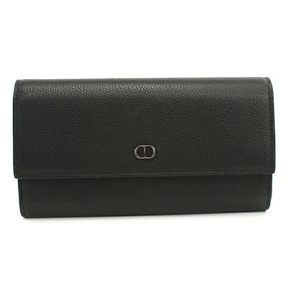 中古 ディオール 長財布二折 メンズ ブランド Dior CD Icon ロング フラップウォレット 2ICBC348IDC ブラック USDCD119547011