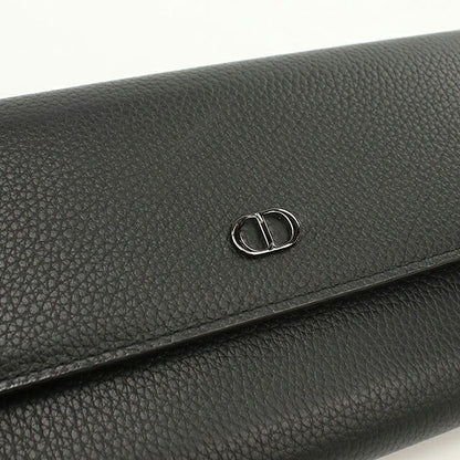 中古 ディオール 長財布二折 メンズ ブランド Dior CD Icon ロング フラップウォレット 2ICBC348IDC ブラック USDCD119547011