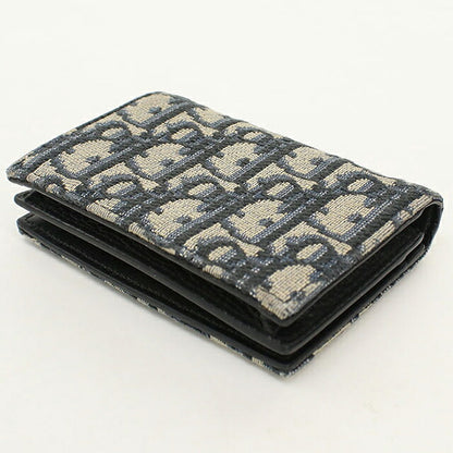 中古 ディオール 名刺入れ メンズ ブランド Dior ディオールオブリーク ビジネスカードホルダー 2ESCH178YSE ネイビー USDCD119600011
