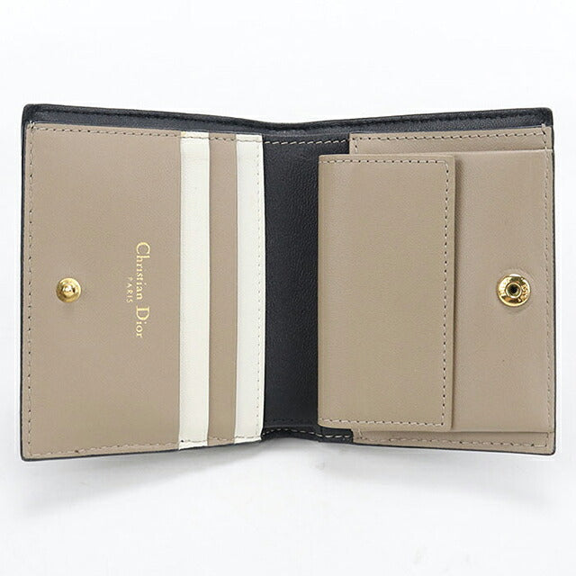 中古 ディオール 二つ折り財布 二折財布 コンパクト レディース