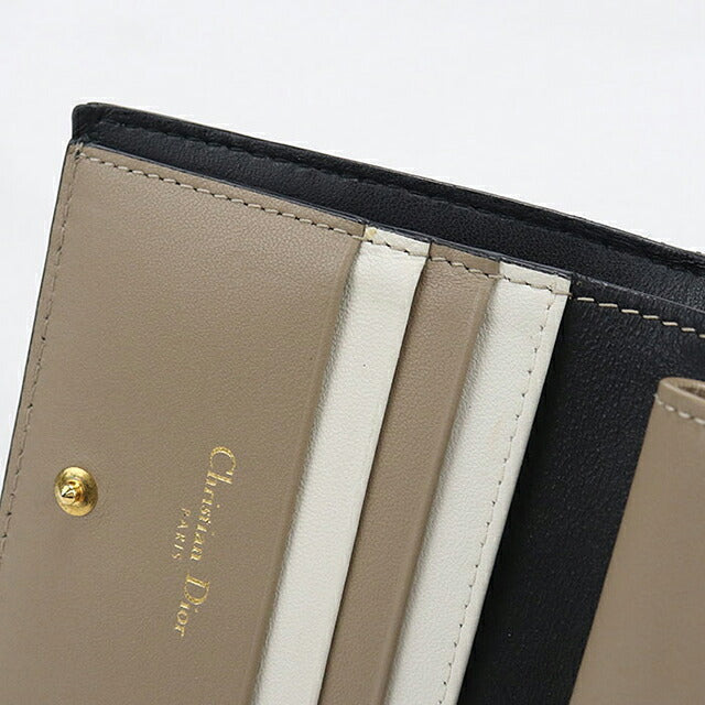 中古 ディオール 二つ折り財布 二折財布 コンパクト レディース