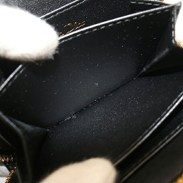 中古 ディオール 小銭入れ レディース ブランド Dior ディオール カロ コインケース レザー ブラック USDCD120218011