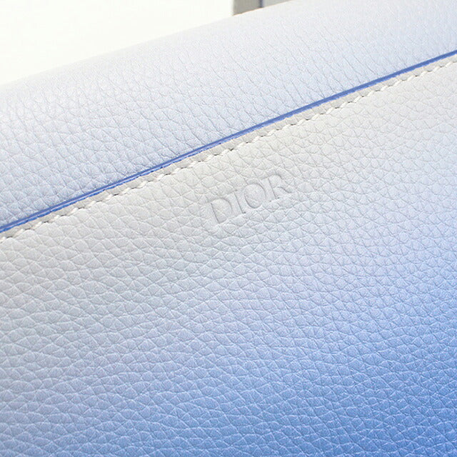 中古 ディオール ボディバッグ メンズ ブランド Dior サドル  レザー 1ADPO0095YMJ ブルー USDCD120274011