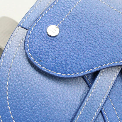 中古 ディオール ボディバッグ メンズ ブランド Dior サドル  レザー 1ADPO0095YMJ ブルー USDCD120274011
