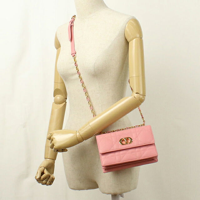 中古 ディオール ショルダーバッグ レディース ブランド Dior ミス カロ ミニバッグ S5169UDAX ピンク USDCD120979011