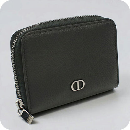 中古 ディオール 小銭入れ メンズ ブランド Dior CD Icon ジップ コインケース ブラック USDCD121303011