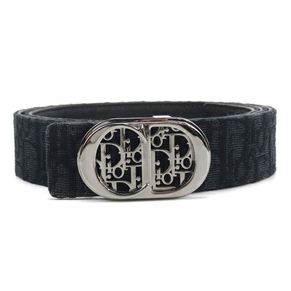 中古 ディオール ベルト メンズ ブランド Dior ディオール オブリーク リバーシブル ブラック USDCD121423011