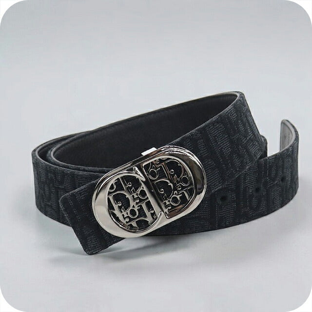 二手 Dior 皮带 男士品牌 Dior Dior Oblique 双面黑色 USDCD121423011