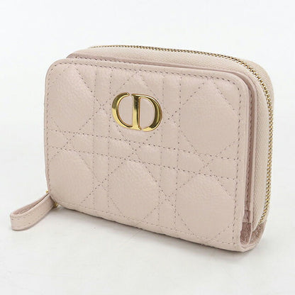 中古 ディオール 二つ折り財布 二折財布 コンパクト レディース ブランド Dior ディオール カロ スカーレット ウォレット S5652CCEH ピンク USDCD121428011