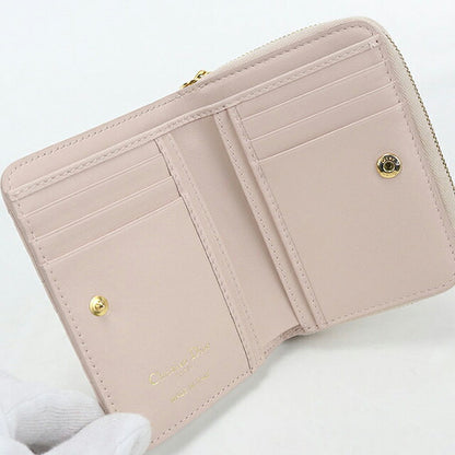 中古 ディオール 二つ折り財布 二折財布 コンパクト レディース ブランド Dior ディオール カロ スカーレット ウォレット S5652CCEH ピンク USDCD121428011
