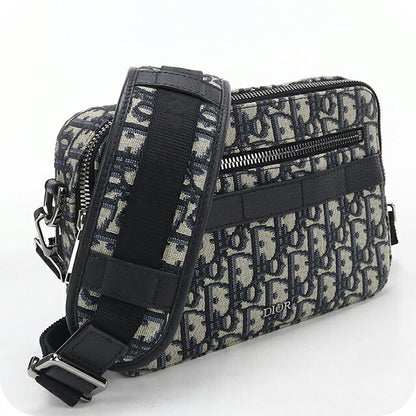 二手 Dior 单肩包 男士品牌 Dior Dior Oblique Safari 包 海军蓝 USDCD121588011