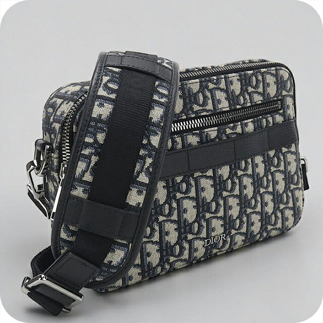 二手 Dior 单肩包 男士品牌 Dior Dior Oblique Safari 包 海军蓝 USDCD121588011