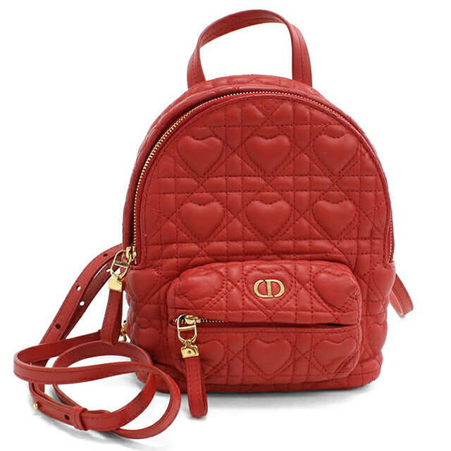 Used Dior backpack ladies brand Dior Dior Caro mini backpack red bag USDCD90041011