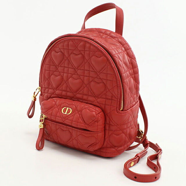 Used Dior backpack ladies brand Dior Dior Caro mini backpack red bag USDCD90041011