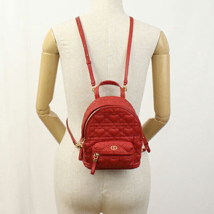 Used Dior backpack ladies brand Dior Dior Caro mini backpack red bag USDCD90041011