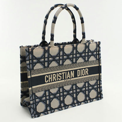 中古 ディオール トートバッグ レディース ブランド Dior ブックトート バッグ ミディアム ネイビー バッグ USDCD91232011