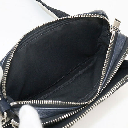 中古 ディオール 斜め掛け ショルダーバッグ メンズ ブランド Dior ステューシー コラボ レザー ネイビー バッグ USDCD93448011