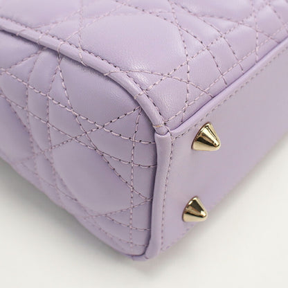 中古 ディオール トートバッグ レディース ブランド Dior レディディオール スモール 2WAY パープル バッグ USDCD93821011