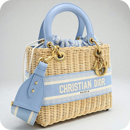中古 ディオール ハンドバッグ レディース ブランド Dior レディディオール ミディアム ベージュ バッグ USDCD93977011