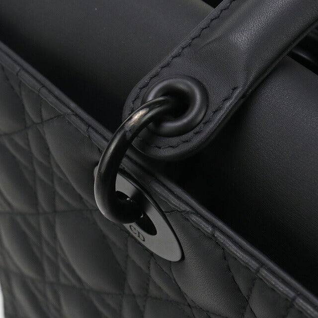 中古 ディオール トートバッグ レディース ブランド Dior レディディオール ラージ ブラック バッグ USDCD95093011