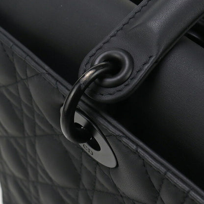 中古 ディオール トートバッグ レディース ブランド Dior レディディオール ラージ ブラック バッグ USDCD95093011