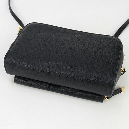 中古 ディオール 斜め掛け ショルダーバッグ レディース ブランド Dior ディオール カロ ダブルポーチ レザー S7431UBAE ブラック バッグ USDCD95140011