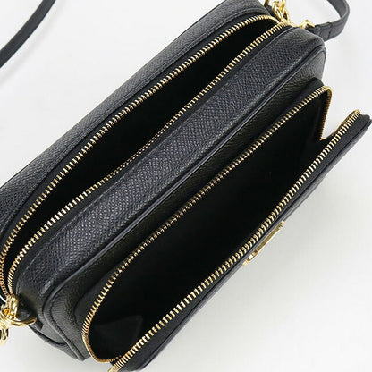 中古 ディオール 斜め掛け ショルダーバッグ レディース ブランド Dior ディオール カロ ダブルポーチ レザー S7431UBAE ブラック バッグ USDCD95140011