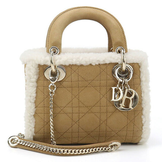 中古 ディオール ハンドバッグ レディース ブランド Dior レディディオール ミニ ブラウン バッグ USDCD95585011