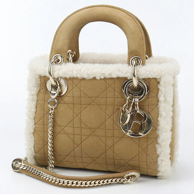 中古 ディオール ハンドバッグ レディース ブランド Dior レディディオール ミニ ブラウン バッグ USDCD95585011