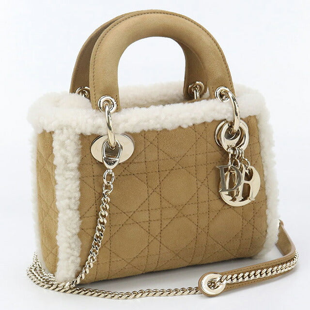 中古 ディオール ハンドバッグ レディース ブランド Dior レディディオール ミニ ブラウン バッグ USDCD95585011