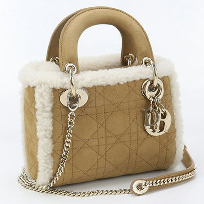 中古 ディオール ハンドバッグ レディース ブランド Dior レディディオール ミニ ブラウン バッグ USDCD95585011