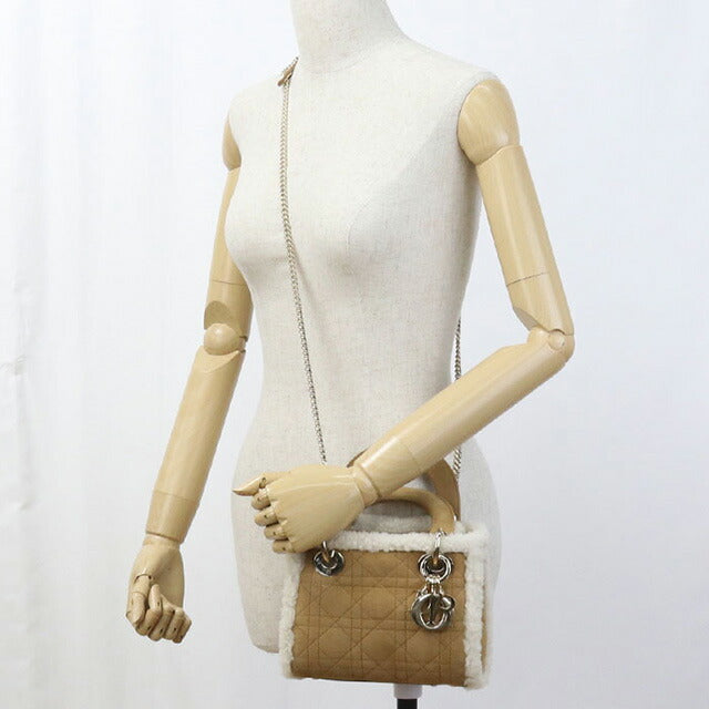 中古 ディオール ハンドバッグ レディース ブランド Dior レディディオール ミニ ブラウン バッグ USDCD95585011
