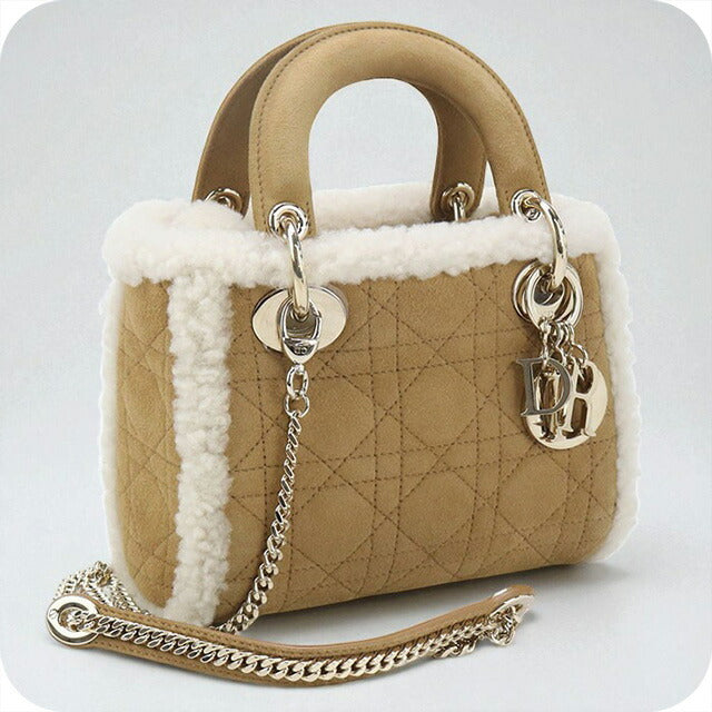 中古 ディオール ハンドバッグ レディース ブランド Dior レディディオール ミニ ブラウン バッグ USDCD95585011