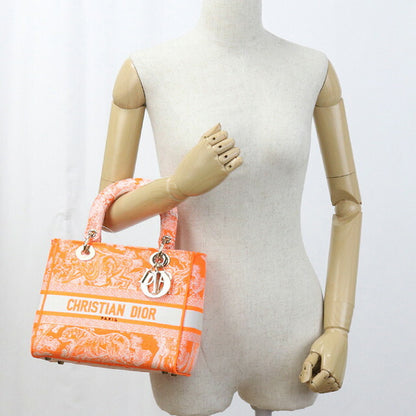 中古 ディオール ハンドバッグ レディース ブランド Dior レディ D-ライト ミディアム オレンジ バッグ USDCD96108011