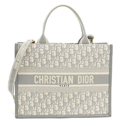中古 ディオール トートバッグ レディース ブランド Dior ブックトート バッグ ミディアム グレー バッグ USDCD96174011