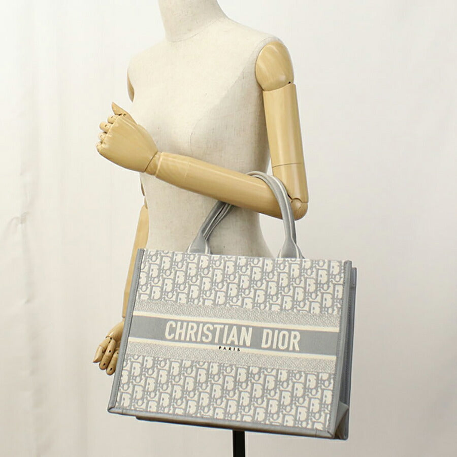 中古 ディオール トートバッグ レディース ブランド Dior ブックトート バッグ ミディアム グレー バッグ USDCD96174011