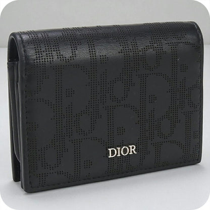 中古 ディオール カードケース メンズ ブランド Dior ビジネスカードホルダー ブラック 財布 USDCD96368011