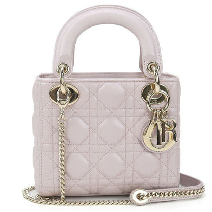 中古 ディオール ハンドバッグ レディース ブランド Dior レディディオール ミニ ピンク バッグ USDCD96576011