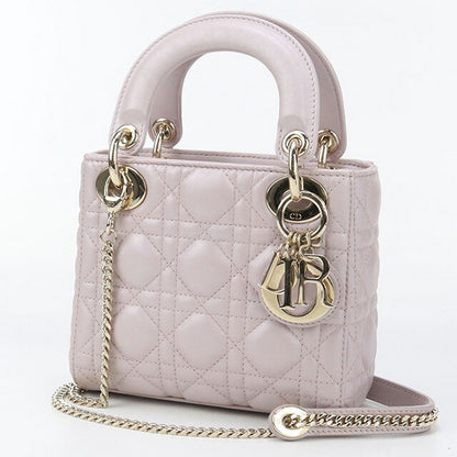 中古 ディオール ハンドバッグ レディース ブランド Dior レディディオール ミニ ピンク バッグ USDCD96576011