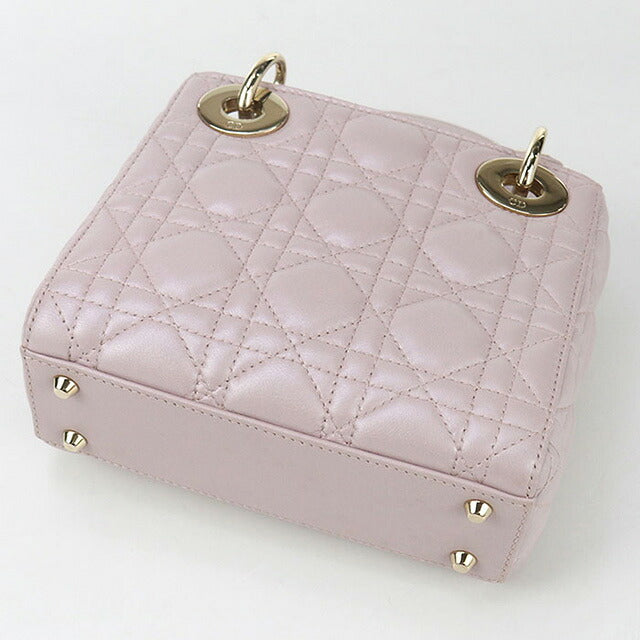 中古 ディオール ハンドバッグ レディース ブランド Dior レディディオール ミニ ピンク バッグ USDCD96576011