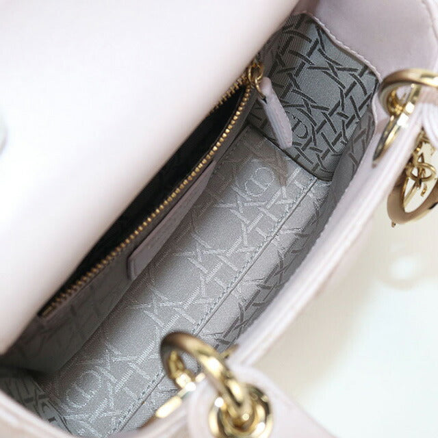 中古 ディオール ハンドバッグ レディース ブランド Dior レディディオール ミニ ピンク バッグ USDCD96576011