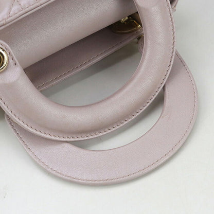 中古 ディオール ハンドバッグ レディース ブランド Dior レディディオール ミニ ピンク バッグ USDCD96576011
