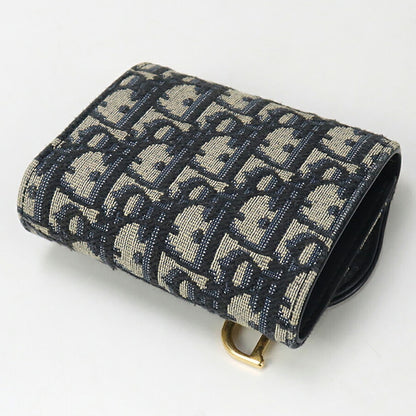 中古 ディオール 三折財布 レディース ブランド Dior サドル ニンファエア ウォレット S5912 CTZQ_M928 ネイビー 財布 USDCD96644011
