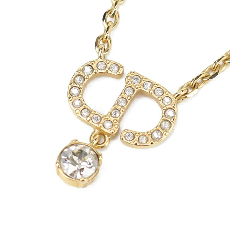 中古 ディオール ネックレス レディース ブランド Dior Petit CD N2890WOMCY D03S ゴールド アクセサリー USDCD96711011