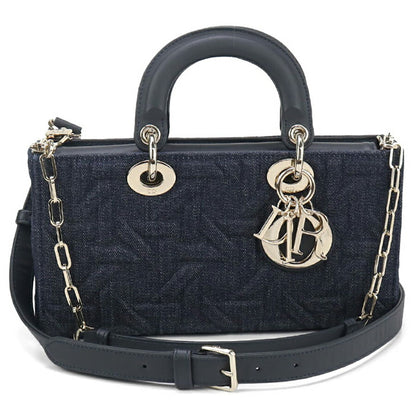 中古 ディオール ハンドバッグ レディース ブランド Dior レディ D-ジョイ ミディアム 2WAY M0540 ネイビー バッグ USDCD96715011