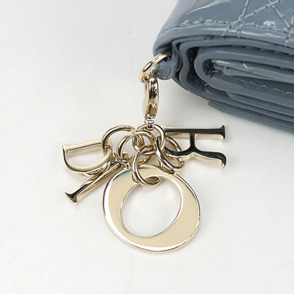 中古 ディオール 三折財布 レディース ブランド Dior レディディオール Lotus ウォレット S0181 OVRB ブルー 財布 USDCD96748011