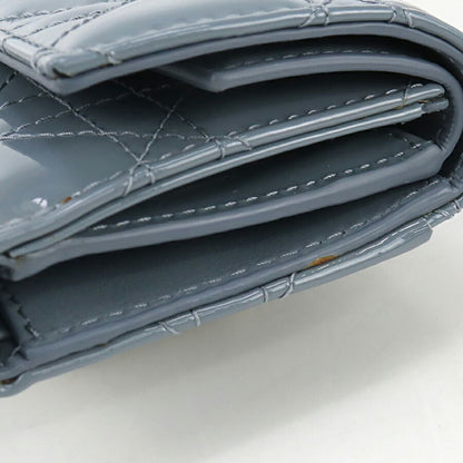 中古 ディオール 三折財布 レディース ブランド Dior レディディオール Lotus ウォレット S0181 OVRB ブルー 財布 USDCD96748011