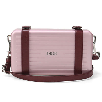中古 ディオール 斜め掛け ショルダーバッグ ユニセックス ブランド Dior リモワ パーソナル クロスボディバッグ ピンク バッグ USDCD96808011