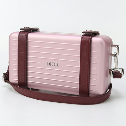 中古 ディオール 斜め掛け ショルダーバッグ ユニセックス ブランド Dior リモワ パーソナル クロスボディバッグ ピンク バッグ USDCD96808011